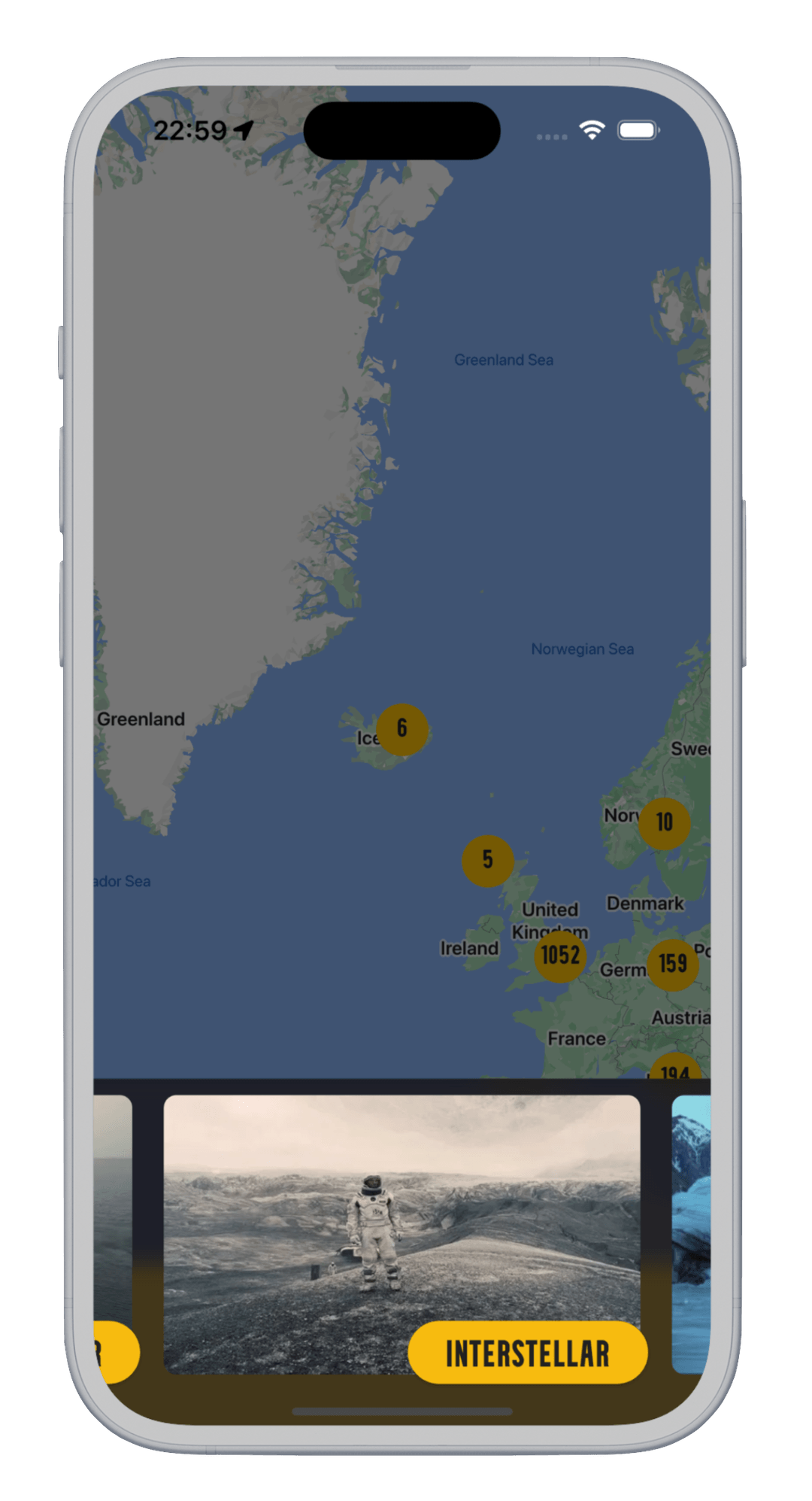Map and Movies - Explore your favourite movie locations
